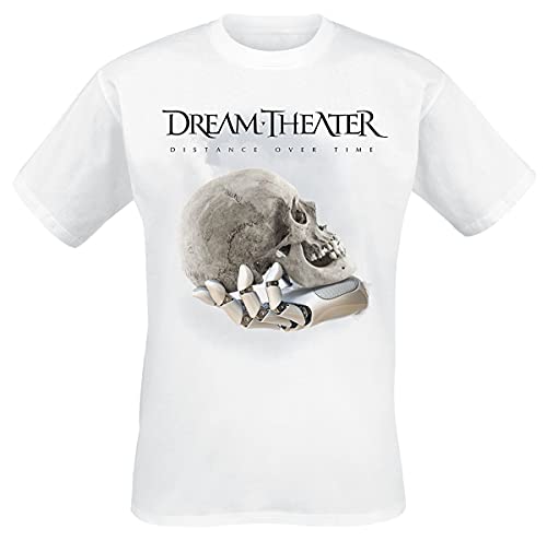 Dream Theater Distance Over Time Album Cover Männer T-Shirt weiß XL 100% Baumwolle Band-Merch, Bands