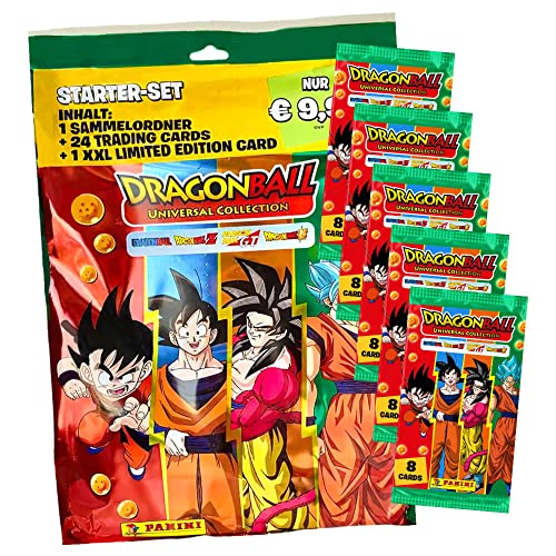 Panini Dragon Ball Karten Serie 2 - Universal Collection Trading Cards - Sammelkarten - 1 Starter + 5 Booster