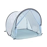 Babymoov Strandmuschel Blue Waves mit LSF 50+, Pop-Up-System, 1 Stück (1er Pack)