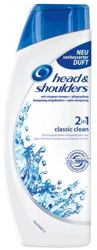 Head & Shoulders Anti-Schuppen Shampoo und Pflegespülung 2 in 1 Classic Clean, 6er Pack (6 x 400 ml)