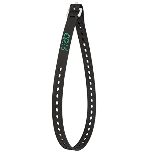 Fixplus Gummizurrband Recycling Strap, 86 x 2,3 cm, 2 Stück, Schwarz, 186FP