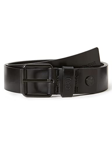 Calvin Klein Jeans Herren J 3.5CM ADJ Leather Belt Gürtel, Schwarz (Black 001), 675 (Herstellergröße: 95)