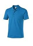 BP 1712-230-0116-L Unisex-Poloshirt, 1/2 Ärmel, Polokragen mit Knopfleiste, 70 cm, 195,00 g/m² Baumwolle mit Stretch, azurblau, L