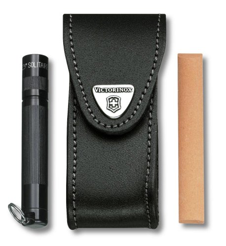 Victorinox 0 Zubehör Gürteletui Leder mit Seitentasche, Standard