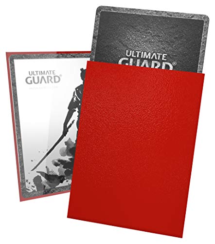 Ultimate Guard UGD010109 Kartenhüllen, Rot, Standard Size (66 x 91mm)