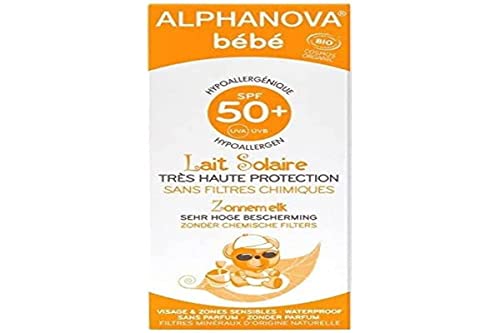 Alphanova Sun Bio, Sonnenmilch für Kinder - SPF 50+, 4,4 oz.