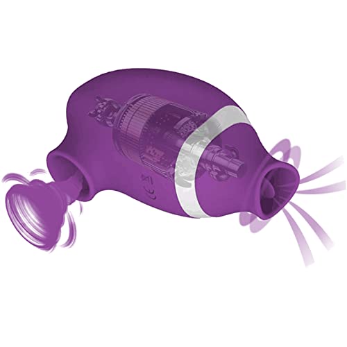 Dazifan Klitoris Sauger Zunge Lecken Vibratoren Nippelsauger Klitoris Stimulator Vibrator mit 7 Leckenmodi+Saugmodi Wasserdichtes Leise Stark Oral Masturbator Sex Spielzeug für Frauen Paare Extrem