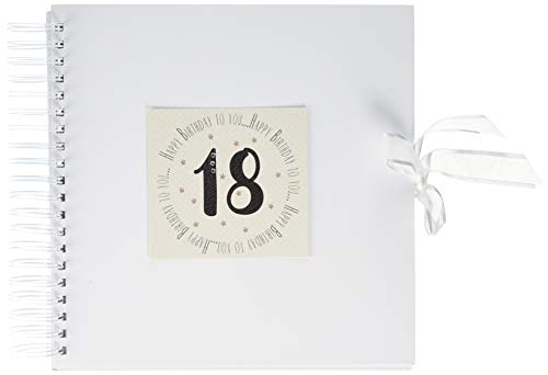 White Cotton Cards Geburtstagskarte mit Aufschrift"Happy Birthday to You", 18