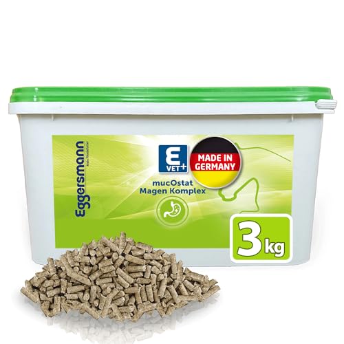 Eggersmann E Vet mucOstat - Ergänzungsfutter für Magen & Darm - Pferdefutter für Verdauungsstörungen - 3 kg Eimer