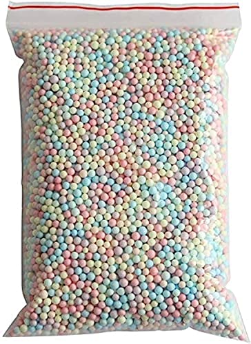 Shiwaki 50g mehrfarbige Schaumkugeln Perlen dekorative Styroporkugeln Geschenkbox Füller DIY Kunsthandwerk Hochzeitsfeier Dekoration - 4-6mm