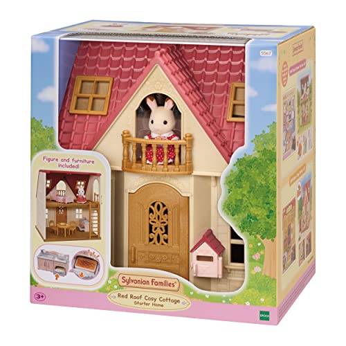 Sylvanian Families 5567 Red Roof Cosy Cottage Starter Home - Dollhouse Playset