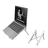 Neomounts by Newstar- Deze Laptop stand is een opvouwbare laptop standaard - Zilver Type: Kantelen - NSLS010