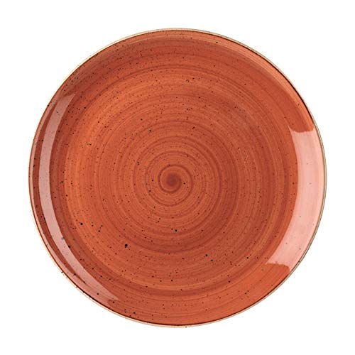 CHURCHILL Stonecast -Coupe Plate Teller- Durchmesser: Ø32,4cm, Farbe auswählbar (Spiced Orange)