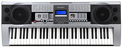 McGrey PK-6110 Keyboard (61 Tasten, 100 Klangfarben, 100 Rhythmen, Lernfunktion, Netzteil, Notenständer)