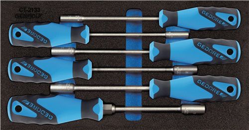 Gedore Werkzeugmodul (6-teilig 1/3-Modul / Steckschlüssel SW5-10 mm) - 2309122