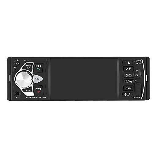 Qiilu 4.1 Autoradio Zoll HD Bluetooth Feihändiges Auto MP5 Spieler Video FM Radio AUX TF USB Fernsteuerungs Spielt(Mit Kamera)
