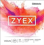 D'Addario DZ310S-4/4M Zyex Violinen Saitensatz synthetische Faser 4/4 Medium