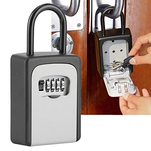 Schlüsselkasten für außen, Schlüsselkasten zur Wandmontage, Kombinationsschließfach mit Code zur Aufbewahrung von Hausschlüsseln