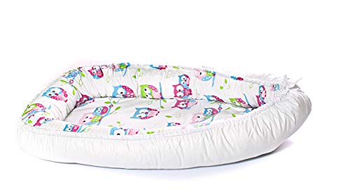 Multifunktionale Kuschelnest Babynest Kokon für Babys und Säuglinge, Nestchen, Reisebett, 100% Baumwolle, antiallergisch