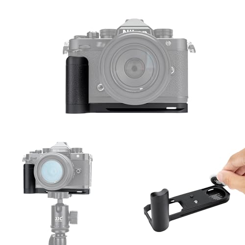 JJC Z f Kamera Handgriff mit Verdecktem AirTag-Aufbewahrungsfach für Nikon Z F Spiegellose Kamera, Schnellwechselplatte L-Bracket-Halter kompatibel mit Nikon FTZ II und FTZ-Objektivadapter
