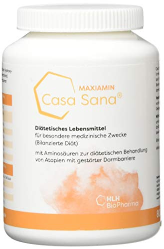 Casa Sana Maxiamin - 80 Kapseln - Aminosäuren - BCAA - Für Sportler oder zum Aufbau der Darmschleimhaut