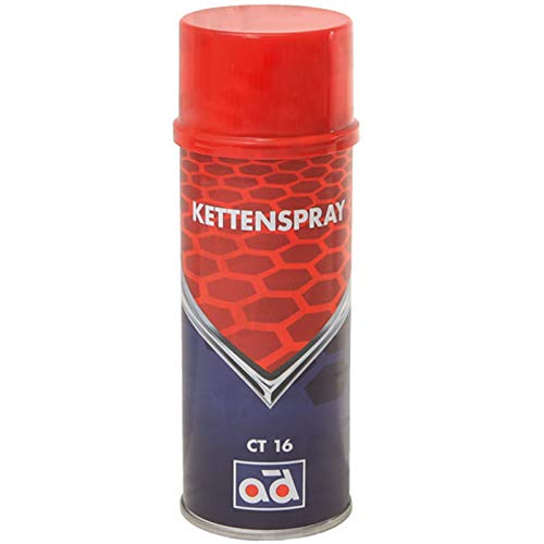 AD Chemie Kettenspray CT16 400ml Spraydose Spezialschmierstoff für Ketten Gelenkverbindungen Scharniere Kettenöl Öl Oil 406067410