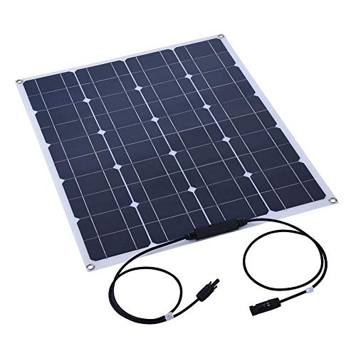 Lazmin Solarpanel, 80W Aluminium Sunpower Flexible Solarpanel Draht Solarzelle DIY Batteriesystem Kits
