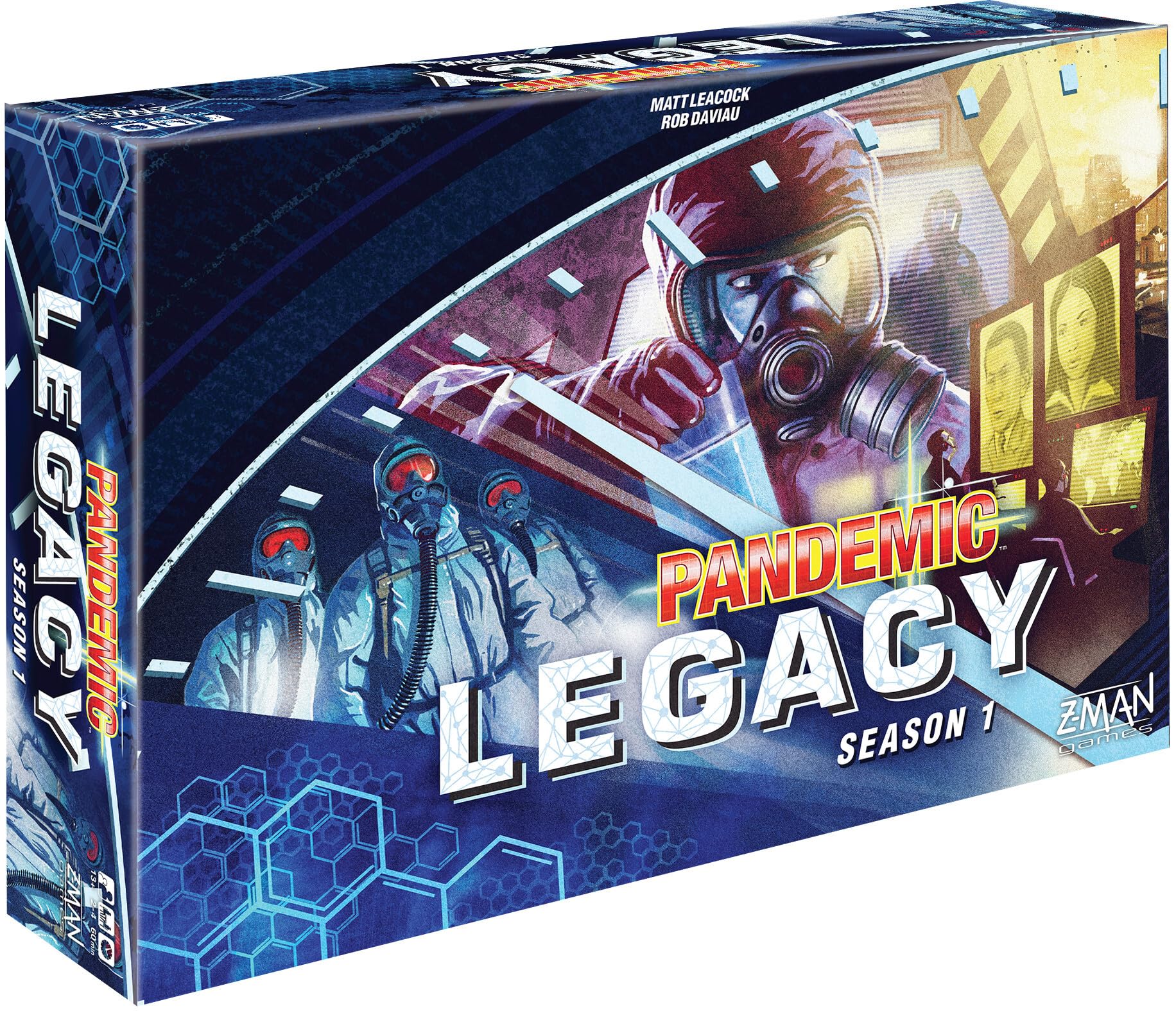 Z-Man Games, Pandemic Legacy Season 1 Blue Edition, Board Game, Ages 13+, for 2 to 4 Players, 60 Minutes Playing Time