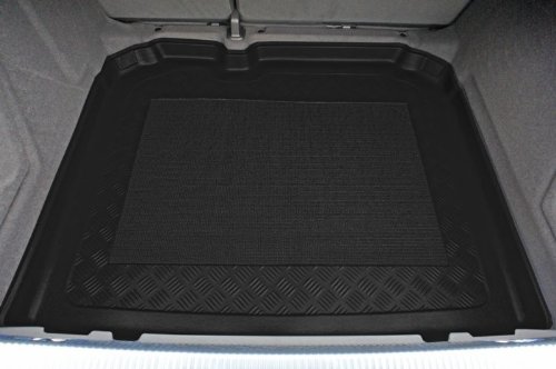 Kofferraumwanne mit Anti-Rutsch passend für Audi Q3 SUV/5 auch Quattro 08/2011- vertiefte Ladeflaeche (ohne Not-Ersatzrad mit Pannenset)