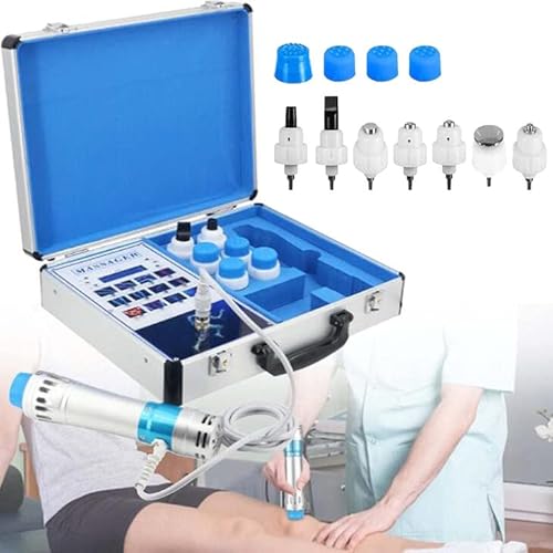 DDHVVOH Ed-StoßWellen-PhysiotherapiegeräT,Elektromagnetische Ed-Schmerzlinderungsmassage,7 FunktionsköPfe Relive Pain Extracorporeal Treatment Device