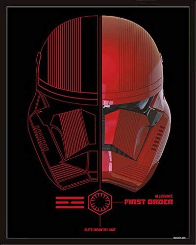 empireposter Star Wars - Episode IX - Sith Troopers - hochwertiger Kunstdruck mit den Maßen 30x40 cm + Wechselrahmen, MDF schwarz Acryl-Scheibe