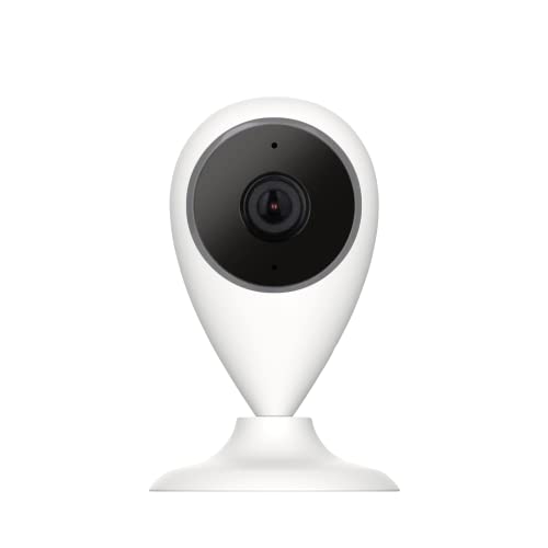 Logicom Home Security HD 1080p Überwachungskamera Cammy 2 Home Security – WLAN – Bewegungserkennung – Infrarot-Nachtsicht – programmierbar mit App – Weiß