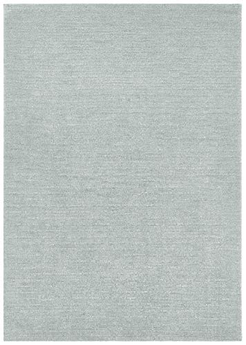 Mint Rugs Supersoft Kurzflor Teppich Modern Flauschig Weich Einfarbig für Wohnzimmer Küche Flur oder Schlafzimmer Hellblau 120x170 cm, Polyester