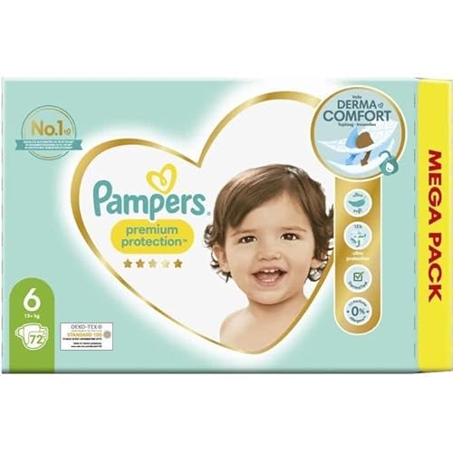 PAMPERS Premium Protection Taille 6-72 Couches