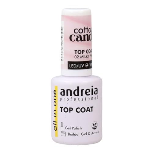 Andreia Cotton Candy Top Coat Nr. 02 Milky Pink Nagellack 10,5 ml
