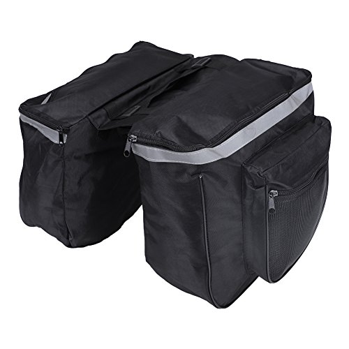 Fahrradtaschen für Gepäckträger, 25L Gepäckträgertasche für Fahrrad, wasserdichte Fahrrad Taschen, Doppelt Gepäckträger Tasche