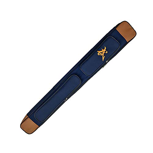 Schwerter Tasche, Schwerterbox, Schwerttasche, einlagig, Kampfsport, Schwert, Waffe, Schwerttasche, multifunktionale Tasche, Tragegurt – Blau, einlagig, 109 cm (Color : Single Layer 100 cm)