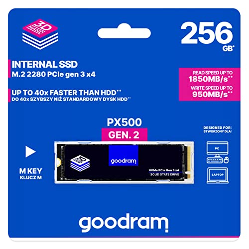 GOODRAM PX500 256GB M.2 2280 PCIe 3x4 (SSDPR-PX500-256-80-G2)