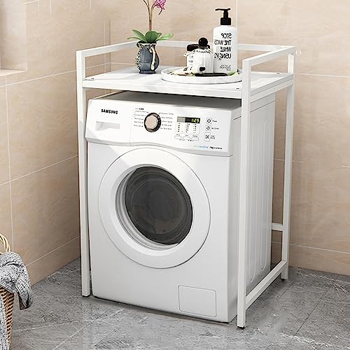 Trocknerständer, tragbares Waschmaschinen-Aufbewahrungsregal für Frontlader-Waschmaschine und Wäschetrockner – platzsparendes Waschmaschinen-Regal für Wäsche ohne Wandmontage ode