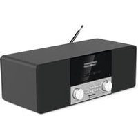 TechniSat Digitradio 3 Stereo DAB Radio - Kompaktanlage (DAB+, UKW, CD-Player, Bluetooth, USB, Kopfhöreranschluss, AUX-Eingang, Radiowecker, OLED Display, 20 Watt RMS) nussbaum