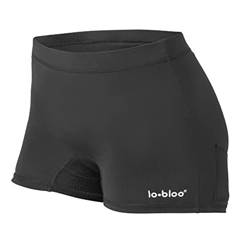 lobloo Genitalschutz-Stützunterwäsche Beckenschutz-Unterwäsche für Damen, Genitalschutz Wird außen getragen, Schwarz, S