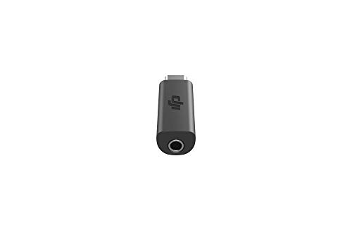 DJI Osmo Pocket Adapter - 3,5 mm Typ C Audio Adapter für externes Mikrofon, für Aufnahmen und hochwertige Audioqualität - Schwarz