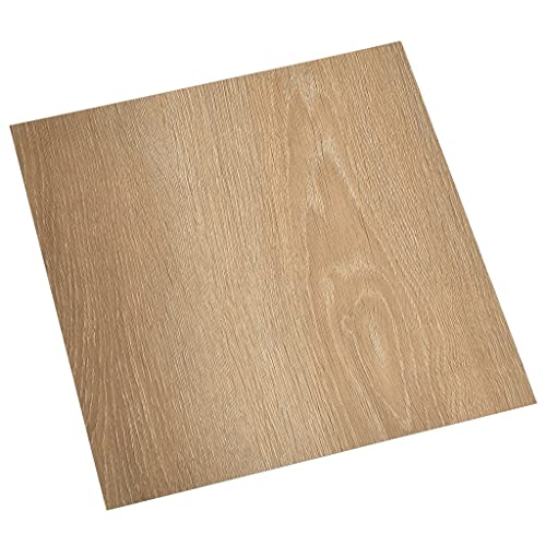 vidaXL 20x PVC Fliesen Selbstklebend Vinyl-Fliesen Bodenbelag Vinylboden Laminat Dielen Fußboden Laminatboden Fliese Bodenfliesen 1,86m² Braun