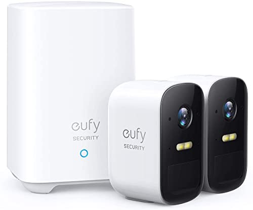 eufy Security by Anker, eufyCam 2C kabellose Überwachungskamera, 180 Tage Akkulaufzeit,1080p HD, IP67 wetterfest, Nachtsicht, kompatibel mit Amazon Alexa(Generalüberholt)