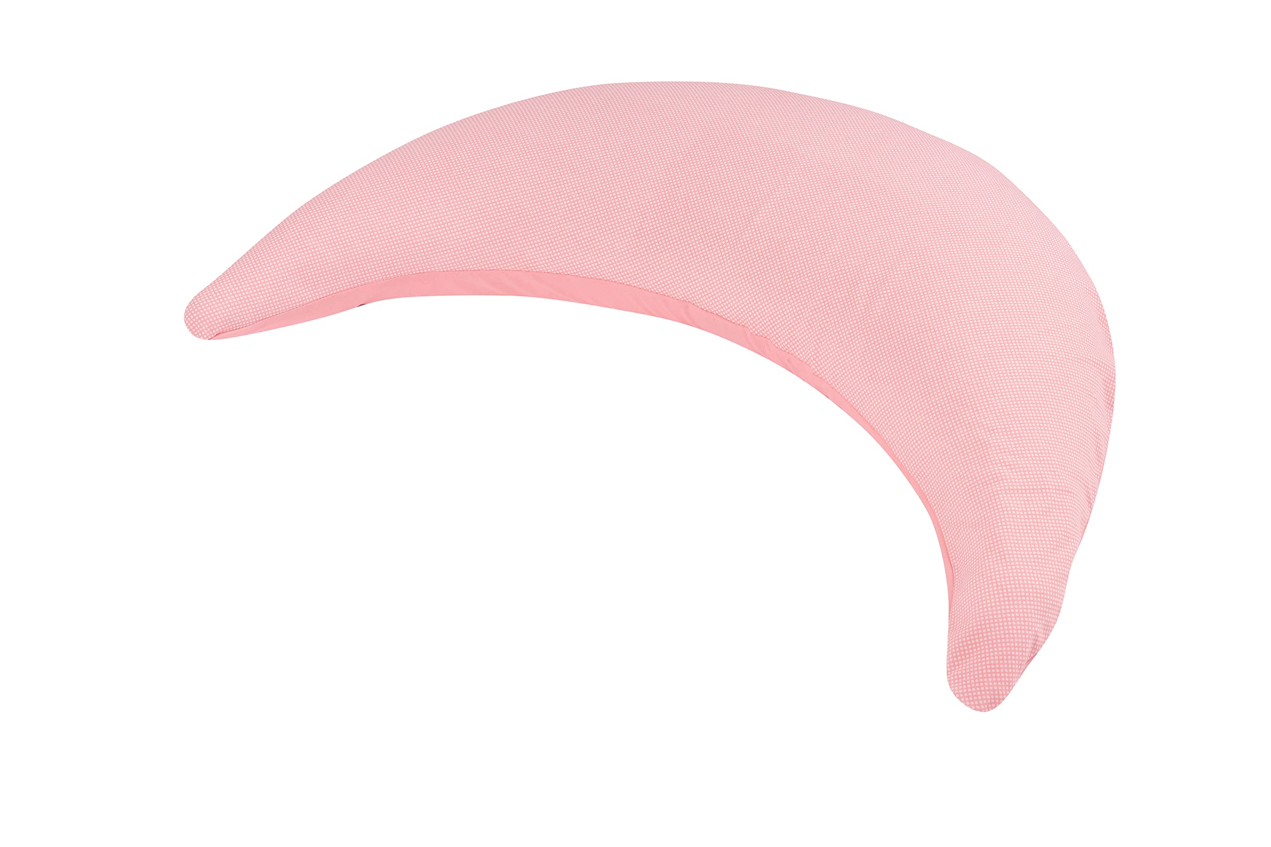 pic Bear Stillkissen - Stillmond - hochwertiges Lesekissen - anschmiegsames Lagerungskissen aus Baumwolle - Bauchstützkissen - Spots Flamingo - Uni Rosé