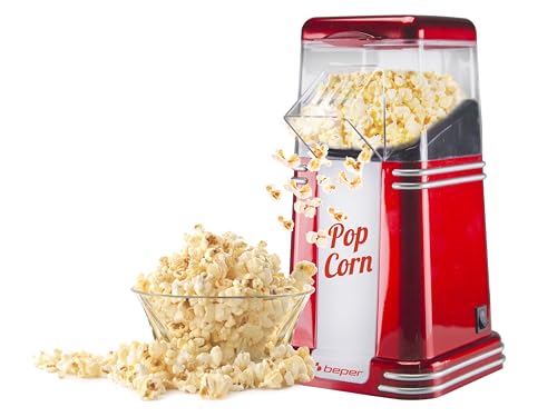 Beper 90.590Y Popcornmaschine, Rot/Weiß