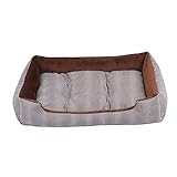 Hundebett Katzen Matten Hundesofa Doppelzweckkissen Bequemes Nest Hunde Winter Haus Pad Haustier Zubehör (C 45 cm)