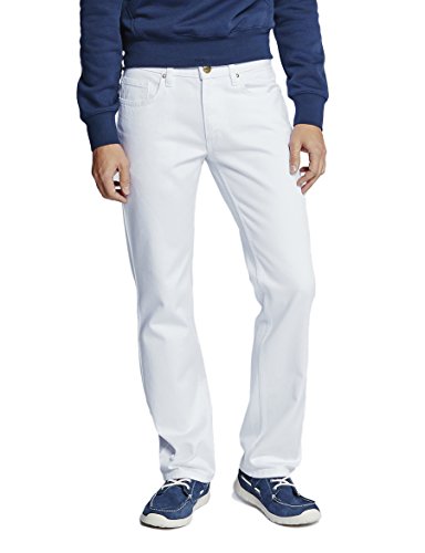 Oklahoma Jeans Herren R140 Straight Jeans, Weiß (White 007), W32/L30