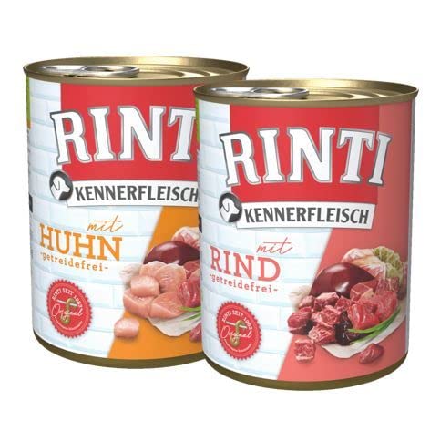 Rinti Kennerfleisch Multipack Huhn & Rind 24 x 800 g