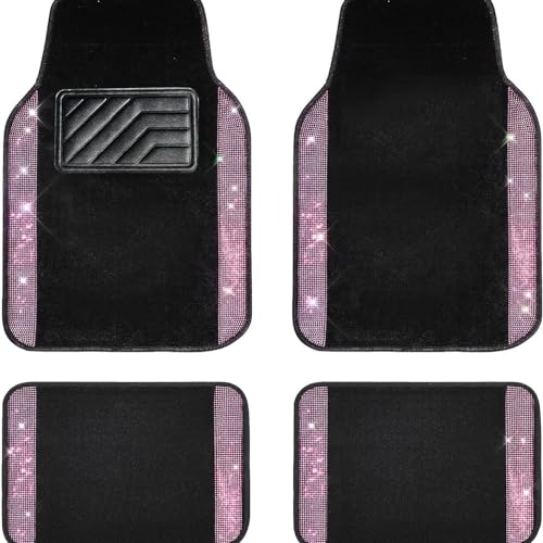 4pcs Autoteppich,kompatibel mit Hyundai Encino,Fußmatten,2-Pink